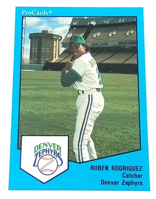 Ruben Rodriguez #34 RC Denver Zephyrs Procards 1989 - Image 1 of 3