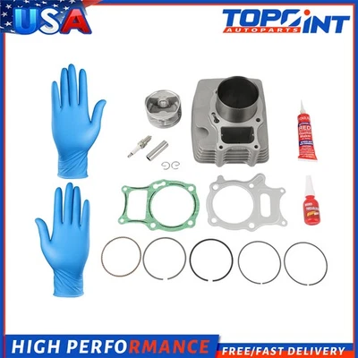 Big bore Cylinder Piston Top End Kit Fits Honda TRX250EX 250X Recon 250 ATV 74mm - Image 1 of 4