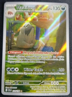 Pokémon Mastifioso SVI 218 Scarlet & Violet Illustration Rare Deutsch Near Mint  - Bild 1 von 4
