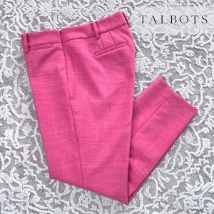 Talbots Chatham Ankle Wollmischung Hose 8 Petite Azalea 119 $ Seitenreißverschluss gefüttert - Bild 1 von 9