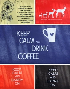 Türmatte Spruch Vorleger Fußmatte 40 x 60 cm sehr soft Keep Calm Spruch Wild Reh - Picture 1 of 10
