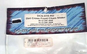TM Design Works DCS-H15-RD Dirt Cross Super Chain Sliders RED FAST SHIPPING