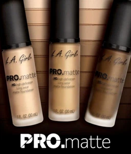 L.A. Girl Pro Matte HD Foundation 1 oz - GLM724 EBONY - Picture 1 of 8