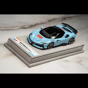 Modellino auto BBR 1:43 Ferrari SF90 XX Stradale resina pressofusa lucido Azzurro La Plata - Foto 1 di 6
