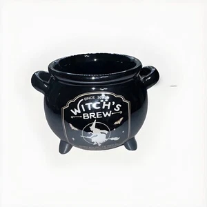 Halloween Decor Witch's Brew Cauldron with Feet Ceramic Candy - Picture 1 of 1