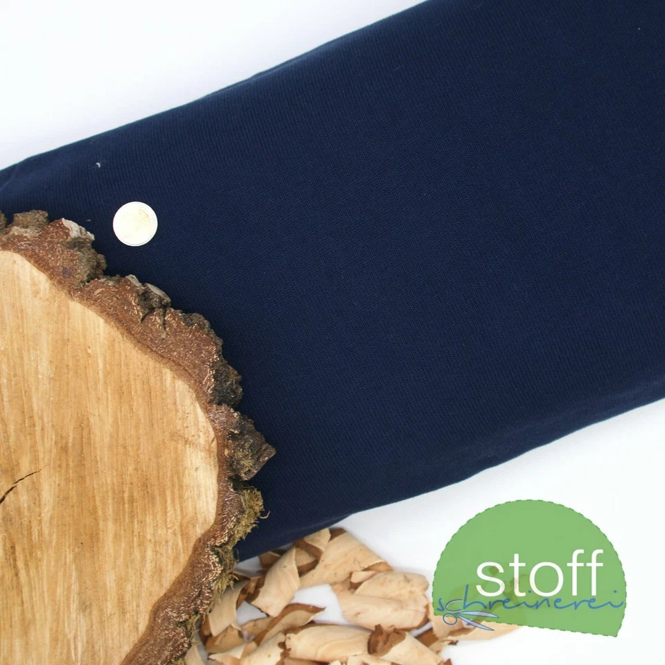 Baumwoll Feinstrick Uni marine (1mx1.50m) - Bild 1 von 1