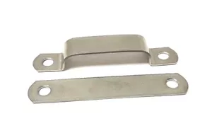 4-Line Tube Clamp, 1/2" Tube Size, 316 Stainless Steel, with Backplate <734NW - Picture 1 of 3