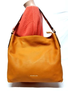 MICHAEL KORS BROOKLYN LARGE CIDER PEBBLED LEATHER SHOULDER HANDTASCHE - Bild 1 von 18