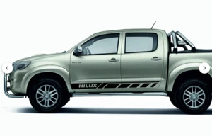 Toyota Hilux Side Stripe Graphics Rear Decals Both Sides Stickers - Picture 1 of 4