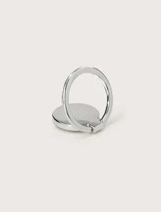 Silver Cell Phone Ring Holder Universal 360° Metal Plate Hold Finger Stand 🔵 - Picture 1 of 3