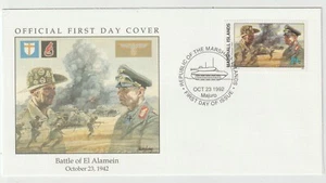 23/10/1992 Marshall Islands FDC - WWII - Battle of the El Alamein - Picture 1 of 2