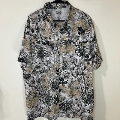 GAME GUARD Hunting Fishing Shirt XL- Brush Desert Cactus Camouflage Mens Vents - Image 1 of 4