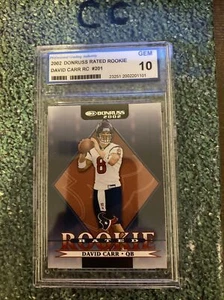 2002 Donruss Rated Rookie David Carr RC #201 - Picture 1 of 2