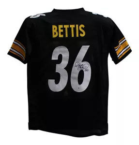 Jerome Bettis Autographed/Signed Pro Style Black XL Jersey BAS 28150 - Picture 1 of 3