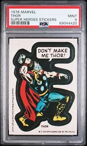 1976 TOPPS Marvel Comic Book Heroes Stickers THOR PSA 9 MINT - Picture 1 of 1