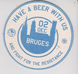 Bierdeckel / Beercoaster / Bierviltje Bruges 02-12-2017 Ingress Resistance - Imagen 1 de 2