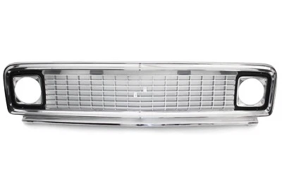 71-72 Chevy C10 Truck Polished Aluminum Outer & Inner Grille Shell w/ Bezels - Image 1 of 4