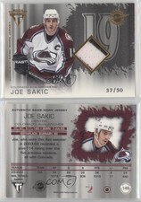 2003 Pacific Private Stock Titanium Hobby Jersey Number /50 Joe Sakic #149 HOF