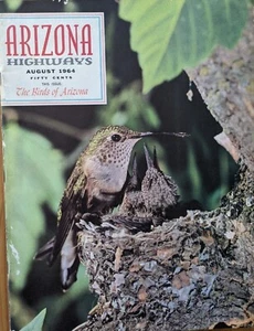Arizona Highways Magazine Aug 1964 Roadrunner Water Birds 100 Years Of Birding - Picture 1 of 9