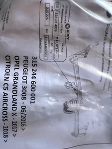 Anhängvorrichtung 315244600001 Peigeot 3008 Opel Grandland Citroen C5 Aircross - Bild 1 von 1