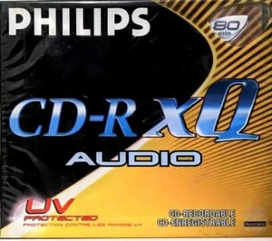 PHILIPS CD-R XQ AUDIO Digital UV Protected 80 min Blank CD-R Audio NEUF NEW - Photo 1/1