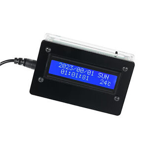 1602 LCD DIY Digital Clock Kit Time Temperature Date Week Display 3-Channel M1L5