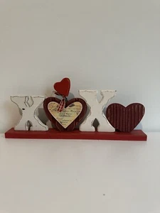 “XOXO” Freestanding Home Decor Valentine Heart - Picture 1 of 4