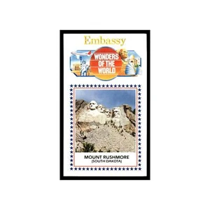 Monte Rushmore 1986 Ambasciata Meraviglie del Mondo Grande VG - Foto 1 di 3