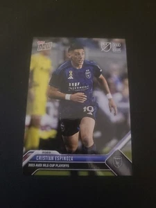 2023 Topps Now MLS Playoff Cristian Espinoza San Jose Earthquakes #34 - Picture 1 of 2