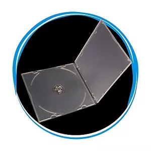 200er-Pack 5,2 mm Single Super Klar CD DVD R CDR DVDR Disc PP Poly Kunststoff Etui - Bild 1 von 1