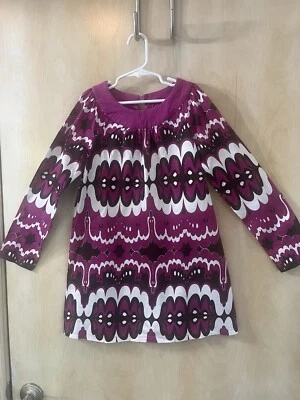 Vestido para niña Hanna Andersson L/S púrpura negro blanco EUR 140 US 10 USADO EN EXCELENTE ESTADO Foto 1 de 4