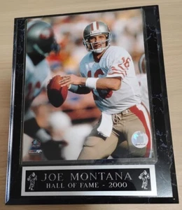 Joe Montana HOF 2000 wall hanging plaque 10 x 13 with Hall of Fame/NFL sticker - Picture 1 of 4