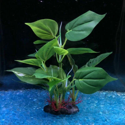 Artificial Plastic Plants Water Grass Green Fish Tank Ornament Aquarium Decor - image 1 of 4