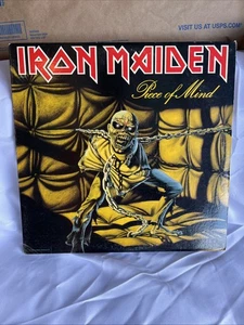 Iron Maiden Piece of Mind Vinyl LP ST-12274 1983 w/ Fan Merch Order Form - Picture 1 of 10