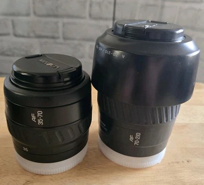 2 Vintage Minolta AF Lenses: 35-70mm f/3.5-4.5 & 70-210mm f/4.5-5.6 Sony A Mount - Image 1 of 4