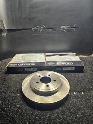 (QTY 2) For Mazda Tribute 2005-2006, 2008 Rear Brake Disc Rotor YH145566 - Image 1 of 4