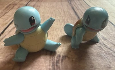 Lote de 2 mini figuras Squirtle Pokemon WCT Nintendo 1.5" SPARKLE TONO 2018 2019 Foto 1 de 4