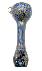 Handpfeife Heady Glass Chillum Hitter - WrapNWrake Cobalte Blue (MADE IN USA) - Bild 1 von 8