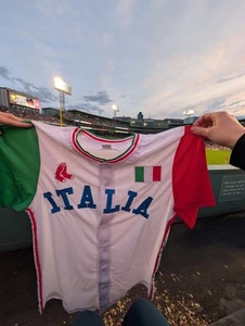 Boston Red Sox SGA - June 1st Italia Night Jersey Size L Large ITALY - Picture 1 of 2