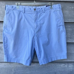 Polo Ralph Lauren The Chino Shorts Mens Size 40 Light Blue Flat Front Preppy - Picture 1 of 12