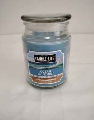Candle-Lite Ocean Blue Mist Scented Jar Candle 18oz New - Image 1 of 4