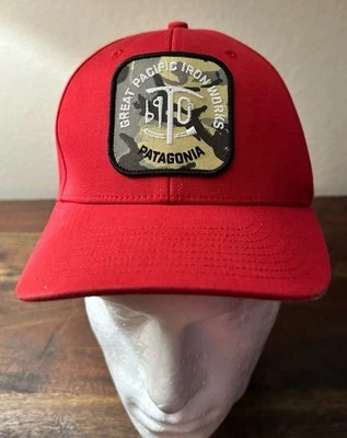 Patagonia Great Pacific Iron Works Camuflaje Parche Kit Roger That Sombrero Rojo Snap Back Foto 1 de 4
