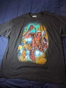 NEU Marvel Herren Deadpool und Wolverine Kurzarm T-Shirt Größe 2XL - Bild 1 von 6