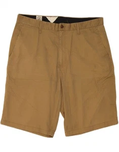 VOLCOM Mens Cargo Shorts W38 XL Brown Cotton BX01 - Picture 1 of 3
