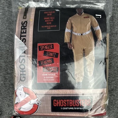 Disfraz de Cazafantasmas para Adultos Mono con Licencia con Parches con Nombre Adulto Plus 4XL NUEVO Foto 1 de 4