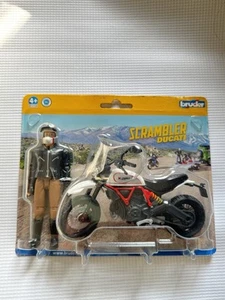 Bruder Ducati Scrambler 1:16 Motorcycle And Figure Unopened - Picture 1 of 9