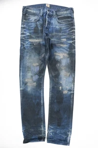 PRPS Goods & Co Sz. 34 Distressed Denim Jeans, Indigo, Size 34 x 35 E71P105P - Picture 1 of 10