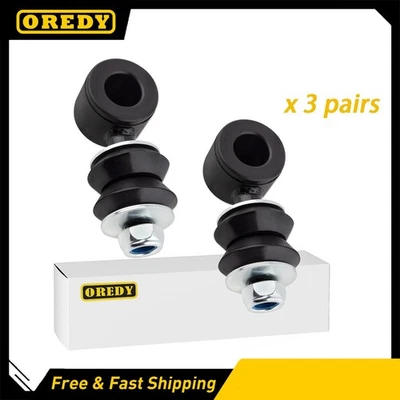 3 Pairs Front Sway Bar End Links for Volkswagen Cabrio Corrado Golf Jetta - Image 1 of 3