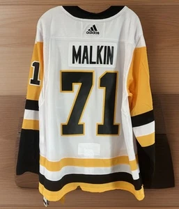 Adidas Authentic Evgeni Malkin Pittsburgh Penguins Climalite Size 54 BRAND NEW - Picture 1 of 14