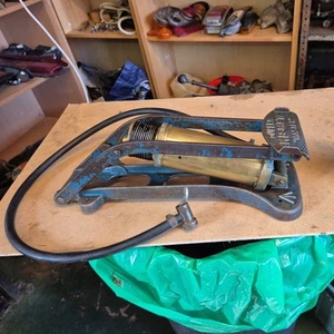 1952 air ministry spitfire pump Vintage Kismet Duplex Master Foot Pump No S1677 - Foto 1 di 8